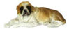 Dollhouse Miniature 1/2 Inch Laying St. Bernard