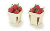 Dollhouse Miniature Tomato Basket, 2Pc