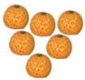 Dollhouse Miniature Orange, 6Pc