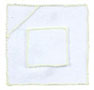 Dollhouse Miniature Baby Blanket/Yellow