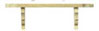 Dollhouse Miniature Medium Shelf, 2Pc, 3 3/16 L