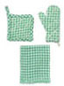 Dollhouse Miniature Pot Holder, Set Of 3, Green