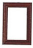 Dollhouse Miniature Wooden Frame 3.2X4.7Cm, Mahogany, 2Pcs