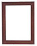 Dollhouse Miniature Wood Frame 5.9X7.8Cm, Mahogany, 2Pcs