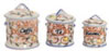 Dollhouse Miniature Round Canister, Set Of 3