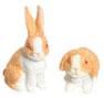 Dollhouse Miniature Rabbit Set Of 2, Orange