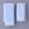Dollhouse Miniature Towel Set, Blue