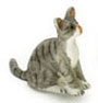 Dollhouse Miniature Kitten, Gray