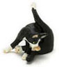 Dollhouse Miniature Cat, Socks
