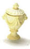Dollhouse Miniature Jardini?re 2Pcs Ivory