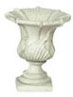 Dollhouse Miniature Caesars Urn, Gray, 6Pc