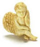 Dollhouse Miniature Sleeping Cherub 2Pcs Tan