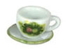 Dollhouse Miniature Cup & Saucer, Spring