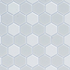 Dollhouse Miniature Tile: Hexagons, 12X16, White