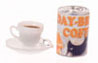 Dollhouse Miniature Coffee Can W/Black Coffee