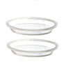 Dollhouse Miniature Pie Pan Set: 2-9In Clear Pans