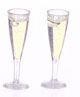 Dollhouse Miniature Glass Of Champagne, Clear, 2