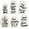 Dollhouse Miniature Tombstones, 6Pc, Assorted