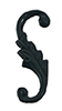 Dollhouse Miniature S-Hook, Black, 4/Pk
