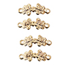 Dollhouse Miniature Dbl. Flower Drawer Pull, 4/Pk