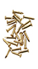Dollhouse Miniature Solid Brass Pointed Nails 100Pc
