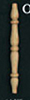 Dollhouse Miniature Spindles, 1-3/4 In Long, 6/Pk