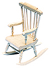 Dollhouse Miniature Boston Rocker Kit