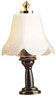 Dollhouse Miniature Scalloped Table Lamp