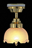 Dollhouse Miniature Large Tulip Ceiling Lamp