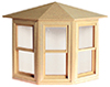 Dollhouse Miniature Double Hung Bay Window