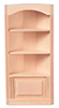 Dollhouse Miniature Corner Cabinet W/ 3 Shelves