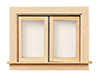 Dollhouse Miniature Single Casement Window