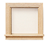 Dollhouse Miniature Glazed Window For Dormer, 2Pc