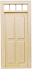 Dollhouse Miniature Traditional 4-Panel Door