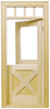 Dollhouse Miniature Cross buck Dutch Door