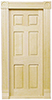 Dollhouse Miniature Traditional 6-Panel Interior Door