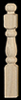 Dollhouse Miniature Turned Newel Posts, 6/Pk