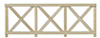 Dollhouse Miniature Cross buck Fence, 6/Pk.