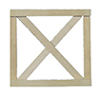 Dollhouse Miniature Cross buck Fence Gate, 2/Pk.