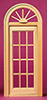 Dollhouse Miniature Playscale: Palladian Ext Door