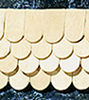 Dollhouse Miniature 1/2" Scale: Fishscale Shingles, 400/Bag