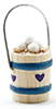 Dollhouse Miniature Wooden Bucket Of Eggs