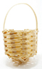 Dollhouse Miniature Basket W/Handle