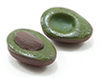 Dollhouse Miniature Avocados, Handcrafted 2/Pk