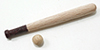 Dollhouse Miniature Baseball Bat & Ball