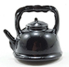 Dollhouse Miniature Black Tea Kettle