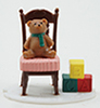 Dollhouse Miniature Bear In Chair