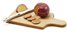 Dollhouse Miniature Cutting Board W/Cheese