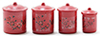 Dollhouse Miniature Canister Set, Assorted, Blue, Red, Yellow