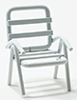 Dollhouse Miniature Lawn Chair 1 1/2X1 1/2